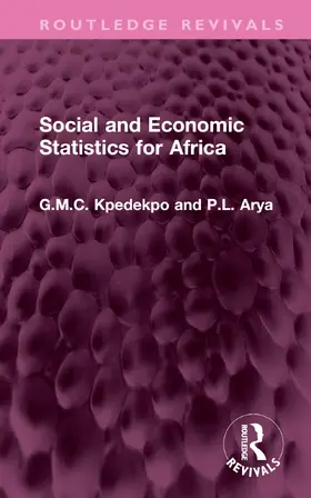 Kpedekpo / Arya |  Social and Economic Statistics for Africa | Buch |  Sack Fachmedien