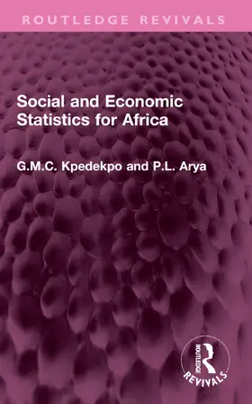 Kpedekpo / Arya |  Social and Economic Statistics for Africa | Buch |  Sack Fachmedien