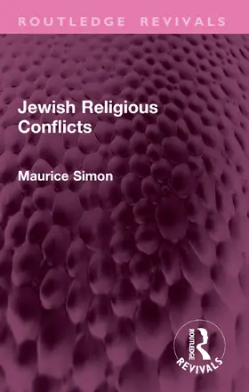 Simon |  Jewish Religious Conflicts | Buch |  Sack Fachmedien