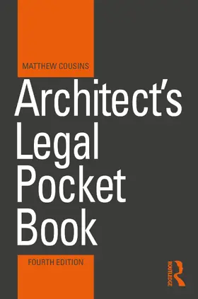 Cousins |  Architect's Legal Pocket Book | Buch |  Sack Fachmedien