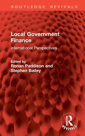 Paddison / Bailey |  Local Government Finance | Buch |  Sack Fachmedien