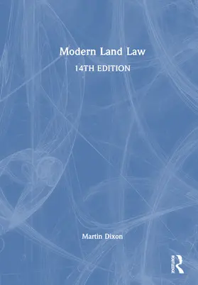 Dixon |  Modern Land Law | Buch |  Sack Fachmedien