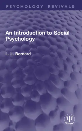 Bernard |  An Introduction to Social Psychology | Buch |  Sack Fachmedien