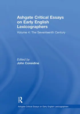 Considine |  Ashgate Critical Essays on Early English Lexicographers | Buch |  Sack Fachmedien