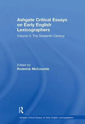 McConchie |  Ashgate Critical Essays on Early English Lexicographers | Buch |  Sack Fachmedien