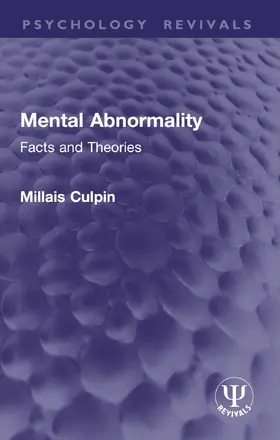 Culpin |  Mental Abnormality | Buch |  Sack Fachmedien