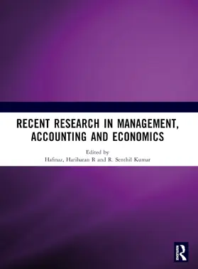 Hafinaz / R. / Kumar |  Recent Research in Management, Accounting and Economics (Rrmae) | Buch |  Sack Fachmedien