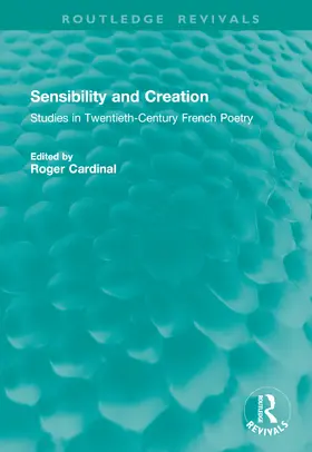 Cardinal |  Sensibility and Creation | Buch |  Sack Fachmedien