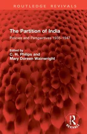 Philips / Wainwright |  The Partition of India | Buch |  Sack Fachmedien