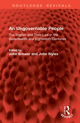Brewer / Styles |  An Ungovernable People | Buch |  Sack Fachmedien