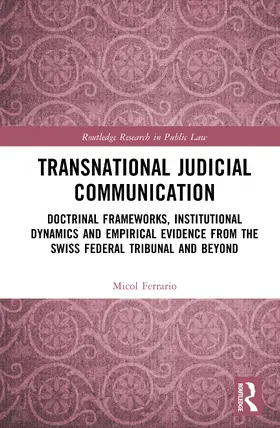 Ferrario |  Transnational Judicial Communication | Buch |  Sack Fachmedien