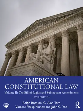 Tarr / Rossum / Yoo |  American Constitutional Law | Buch |  Sack Fachmedien