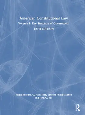Tarr / Rossum / Yoo |  American Constitutional Law | Buch |  Sack Fachmedien
