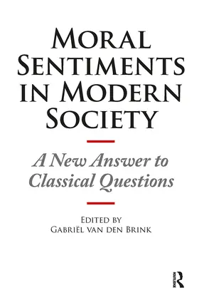 Brink |  Moral Sentiments in Modern Society | Buch |  Sack Fachmedien