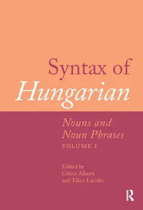 Alberti / Laczko / Láczko |  Syntax of Hungarian | Buch |  Sack Fachmedien