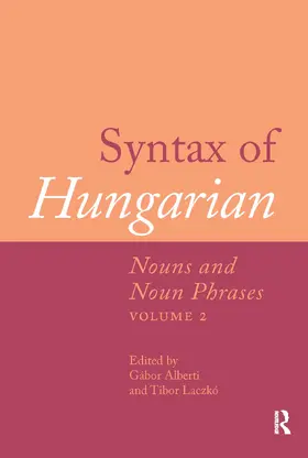 Alberti / Laczko / Láczko |  Syntax of Hungarian | Buch |  Sack Fachmedien