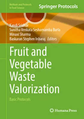 Sridhar / Venkata Seshamamba Burla / Sharma |  Fruit and Vegetable Waste Valorization | eBook | Sack Fachmedien