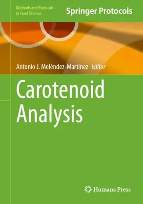 Meléndez-Martínez |  Carotenoid Analysis | Buch |  Sack Fachmedien
