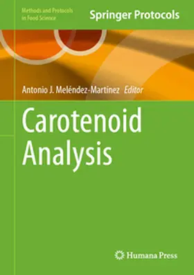 Meléndez-Martínez |  Carotenoid Analysis | eBook | Sack Fachmedien