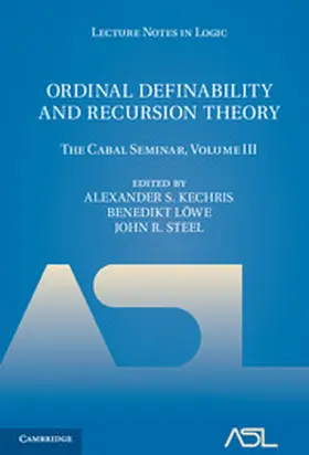 Kechris / Löwe / Steel | Ordinal Definability and Recursion Theory | Buch | 978-1-107-03340-5 | sack.de