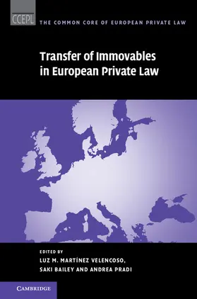 Martínez Velencoso / Bailey / Pradi |  Transfer of Immovables in European Private Law | Buch |  Sack Fachmedien