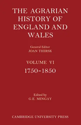 Mingay / Thirsk |  The Agrarian History of England and Wales 2 Part Paperback Set: Volume 6, 1750-1850 | Buch |  Sack Fachmedien