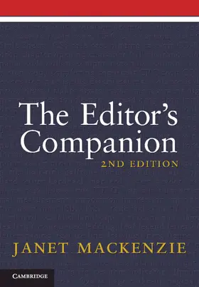 Mackenzie | The Editor's Companion | Buch | 978-1-107-40218-8 | sack.de