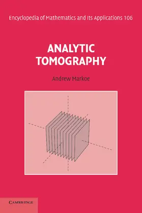 Markoe |  Analytic Tomography | Buch |  Sack Fachmedien