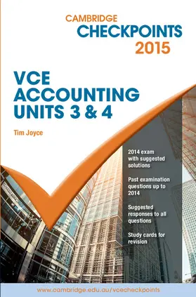 Joyce |  Cambridge Checkpoints VCE Accounting Units 3&4 2015 | Buch |  Sack Fachmedien