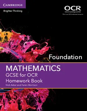 Asker / Morrison |  GCSE Mathematics for OCR Foundation Homework Book | Buch |  Sack Fachmedien