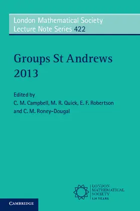 Campbell / Quick / Robertson |  Groups St Andrews 2013 | Buch |  Sack Fachmedien