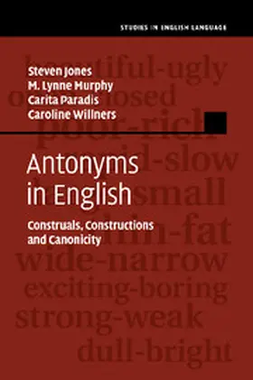 Jones / Murphy / Paradis |  Antonyms in English | Buch |  Sack Fachmedien
