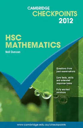 Duncan | Cambridge Checkpoints HSC Mathematics 2012 | Buch | 978-1-107-61995-1 | sack.de
