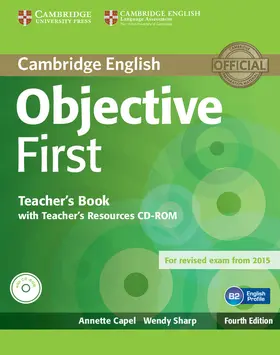 Capel / Sharp |  Objective First Teacher's Book with Teacher's Resources CD-ROM | Buch |  Sack Fachmedien