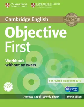 Capel / Sharp |  Objective First Workbook without Answers with Audio CD | Buch |  Sack Fachmedien