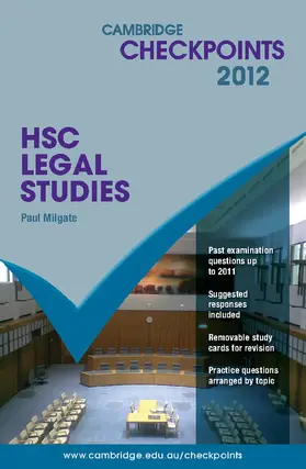 Milgate |  Cambridge Checkpoints HSC Legal Studies 2012 | Buch |  Sack Fachmedien