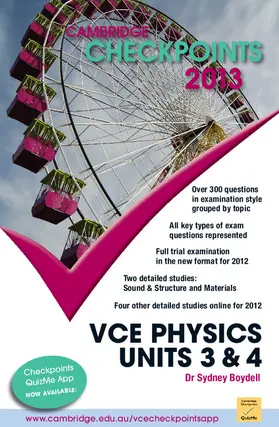 Boydell | Cambridge Checkpoints VCE Physics Units 3 and 4 2013 | Buch | 978-1-107-69354-8 | sack.de