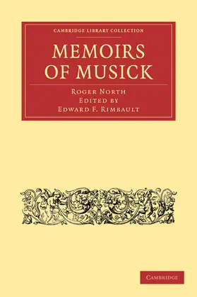 North / Rimbault |  Memoirs of Musick | Buch |  Sack Fachmedien