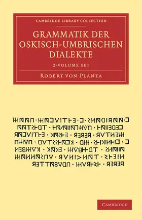 Planta |  Grammatik Der Oskisch-Umbrischen Dialekte 2 Volume Set | Buch |  Sack Fachmedien
