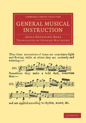 Marx |  General Musical Instruction | Buch |  Sack Fachmedien