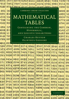 Hutton / Gregory |  Mathematical Tables | Buch |  Sack Fachmedien