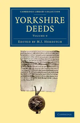 Hebditch |  Yorkshire Deeds | Buch |  Sack Fachmedien