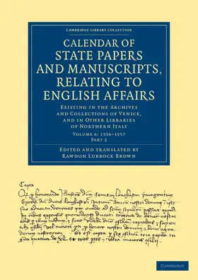 Brown |  Calendar of State Papers and Manuscripts, Relating to English Affairs | Buch |  Sack Fachmedien