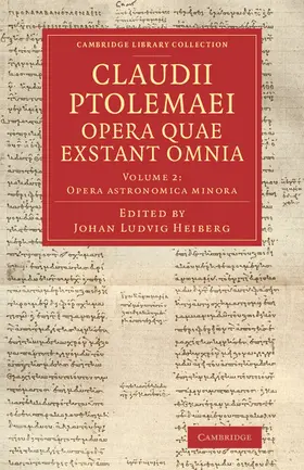 Ptolemy / Heiberg |  Claudii Ptolemaei Opera Quae Exstant Omnia | Buch |  Sack Fachmedien