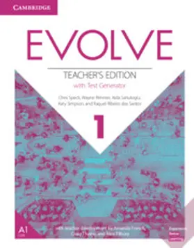 Speck / Rimmer / Sahutoglu |  Evolve Level 1 Teacher's Edition with Test Generator | Buch |  Sack Fachmedien