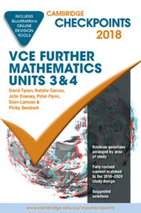 Tynan / Caruso / Dowsey |  Cambridge Checkpoints VCE Further Mathematics 2018 and Quiz Me More | Buch |  Sack Fachmedien