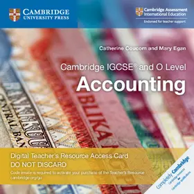 Coucom / Egan |  Cambridge IGCSE (R) and O Level Accounting Cambridge Elevate Teacher's Resource Access Card | Sonstiges |  Sack Fachmedien