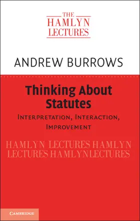 Burrows |  Thinking About Statutes | Buch |  Sack Fachmedien