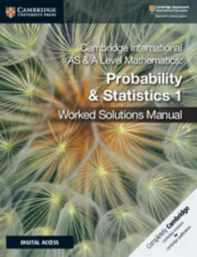 Chalmers |  Cambridge International as & a Level Mathematics Probability & Statistics 1 Worked Solutions Manual with Digital Access | Buch |  Sack Fachmedien