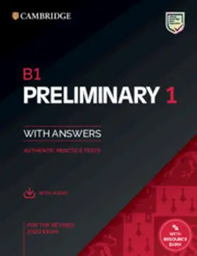  B1 Preliminary 1 for the Revised 2020 Exam Student's Book with Answers with Audio with Resource Bank | Buch |  Sack Fachmedien